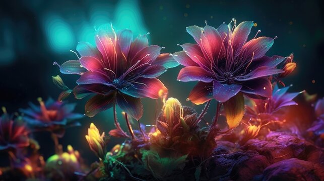 Premium AI Image  floral hd wallpapers HD 8K wallpaper Stock Photographic  Image