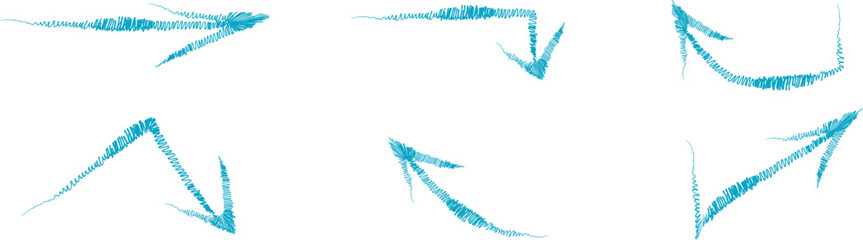 long gray arrows, arrow icons