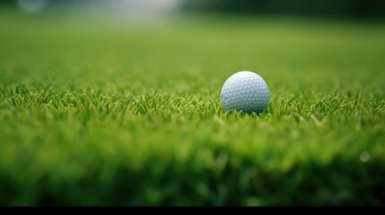 golf ball on green grass