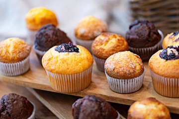 Magdalenas de Panadería con Chocolate