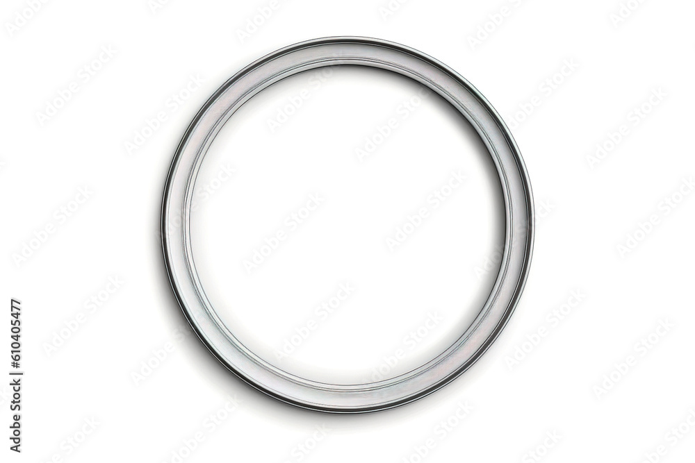 Poster round frame is isolated on a white background. ai generation