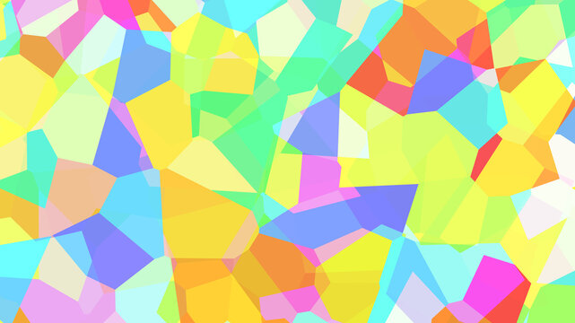 Artistic polygon rainbow abstract background