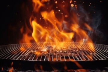 empty barbecue grill