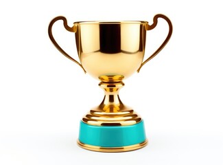 Fototapeta na wymiar Majestic Symbol of Excellence: The Golden Trophy