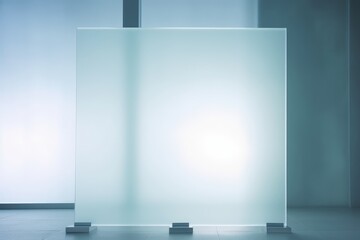 Sleek sophistication with a frosted glass display