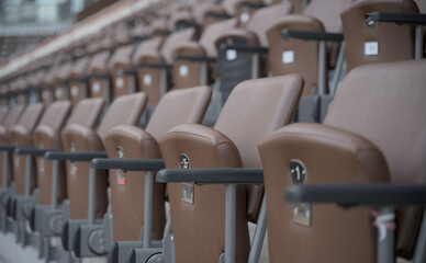 Fußballstadion Plätze im Rang
