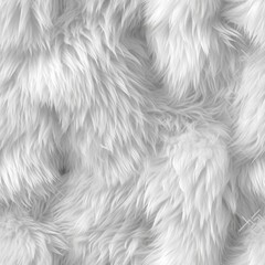 Obraz premium white fur texture seamless