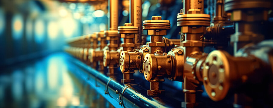 Pipe line oil and gas valves at gas plant pressure safety valve selective
