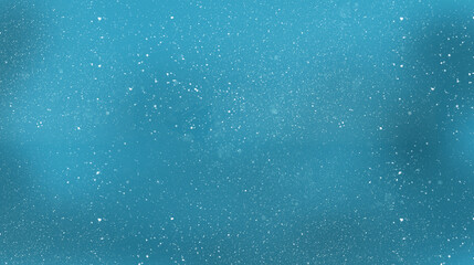 A digitally created illustration of falling snowflakes and bokeh.