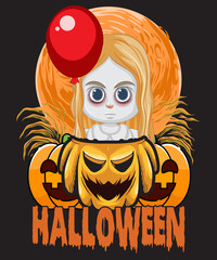 Halloween illustration t-shirt png, Halloween t-shirt png,illustration png file, halloween illustration,illustration tshirt,illustration design,t shirt graphic,t shirt print,t shirt graphics,Halloween