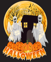 Halloween illustration t-shirt png, Halloween t-shirt png,illustration png file, halloween illustration,illustration tshirt,illustration design,t shirt graphic,t shirt print,t shirt graphics,Halloween