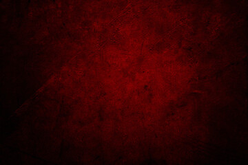 Red textured dark concrete grunge wall background