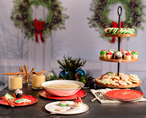 Christmas Eggnog and Cookies