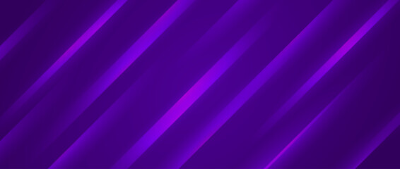Abstract dark purple background with diagonal lines. Violet texture with smooth gradient stripes. Modern template for banner, presentation, flyer, poster, brochure, magazine. Vector backdrop
