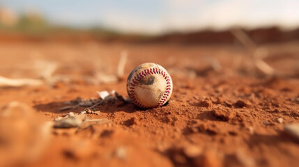 Seriously lost baseball, in the middle of nowhere Generative AI