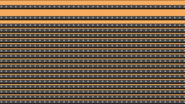 lines with small circle dots falling on each other on yellow background. Classic retro style animation in modern style look shape