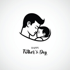 Happy father's day icon vector  design 