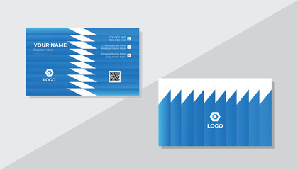 Stylish corporate business card design template .