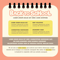 Obraz premium Back to school templates school and education template.