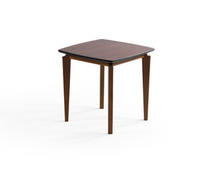 classic coffee table isolated on white background .wooden 