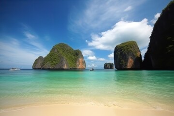 Naklejka premium Phuket Thailand romantic holiday , generative artificial intelligence 
