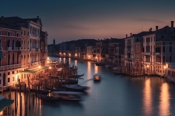 Fototapeta na wymiar Venice Italy romantic holiday destination, generative artificial intelligence 