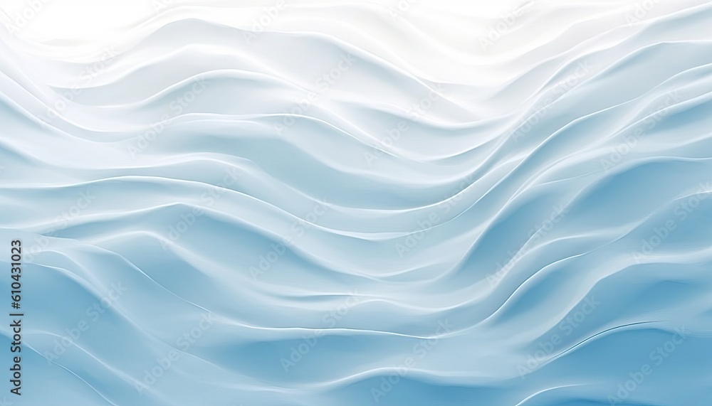 Poster light blue background abstract texture of wavy ripples with a gradient transition to white
