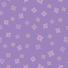 This Textured Pattern Features Stars of Line Art Twinkling on a Soft Purple Background Creating a Lovely Coordinating Design Option