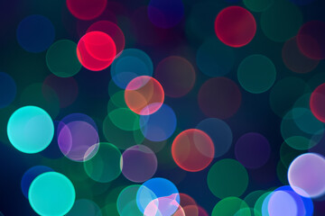abstract colorful bokeh background generated by Ai