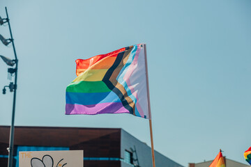 LGBT flag holds up on rights Pride in Wroclaw, Poland