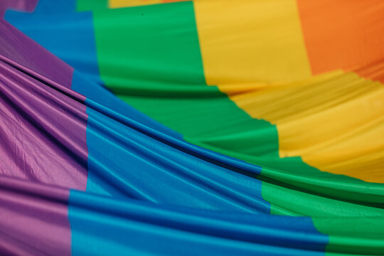 LGBT flag holds up on rights Pride in Wroclaw, Poland