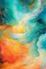 Beautiful color abstract design, soothing sensation. AI generative