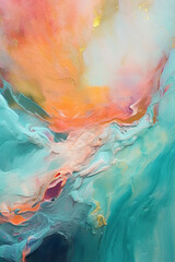 Beautiful color abstract design, soothing sensation. AI generative