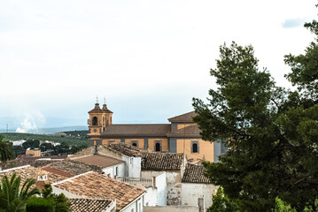 Fototapeta na wymiar castillo de la villa en la ciudad de Martos en la provincia de Jaén