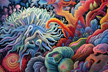 Psytrance, Techno, Rave Music Festival DJ Stock Photos: Summer Beach, Psychedelic Trance, Audio Record Turntable, Vinyl Party Sound Disco Technology Equipment Club Dance Retro Mixer Sun Generative AI