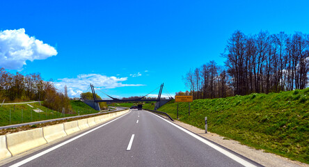 Bundesstraße 33 bei Allensbach (Landkreis Konstanz), Baden-Württemberg