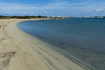 Sandy beach -  Porto Cesareo lagoon, Salento, Italy