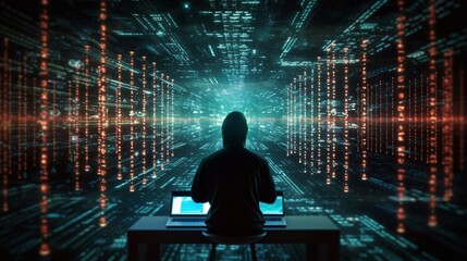 A Hacker goes deep into the matrix. Systematic hacking. Generative AI.