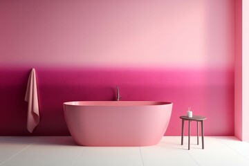Naklejka na ściany i meble A gradient of light and dark pink shades