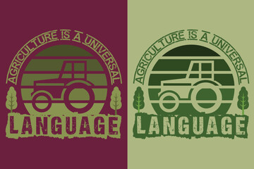 Agriculture Is A Universal Language, Farmer T-Shirt, Farming Shirt, Farm Shirt, Cow Lover Shirt, Cow Shirt, Farm Life T-Shirt, Farm Animals Shirt, Farming, Animal Lover Shirt, Farmer Gifts 