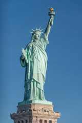 Fototapeta premium The Statue of Liberty and its basement in New York