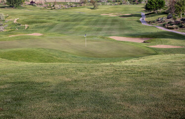 golf course in the morning