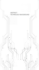 Obraz premium gray and white technology background image line design for communication connections in digital systems hi-tech technology pattern