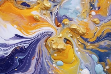 purple and gold swirls in gif format, in the style of realism with surrealistic elements, dark azure and white, wavy resin sheets, sculptural paintings, dark white and blue, light orange and dark blue