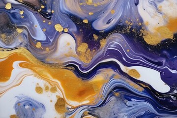 purple and gold swirls in gif format, in the style of realism with surrealistic elements, dark azure and white, wavy resin sheets, sculptural paintings, dark white and blue, light orange and dark blue