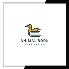 Duck logo combined with the book underneath.