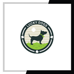 Dog vector logo graphic design