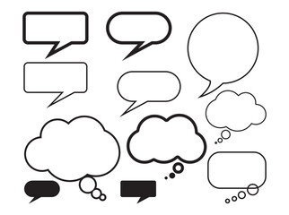 call out and speech icon vector, communication sign