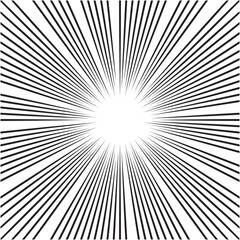 Obraz premium コミックをイメージした集中線