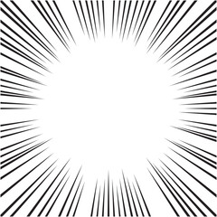 コミックをイメージした集中線